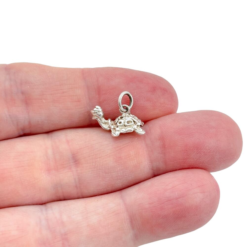 Vintage Sterling Silver 925 Turtle Charm